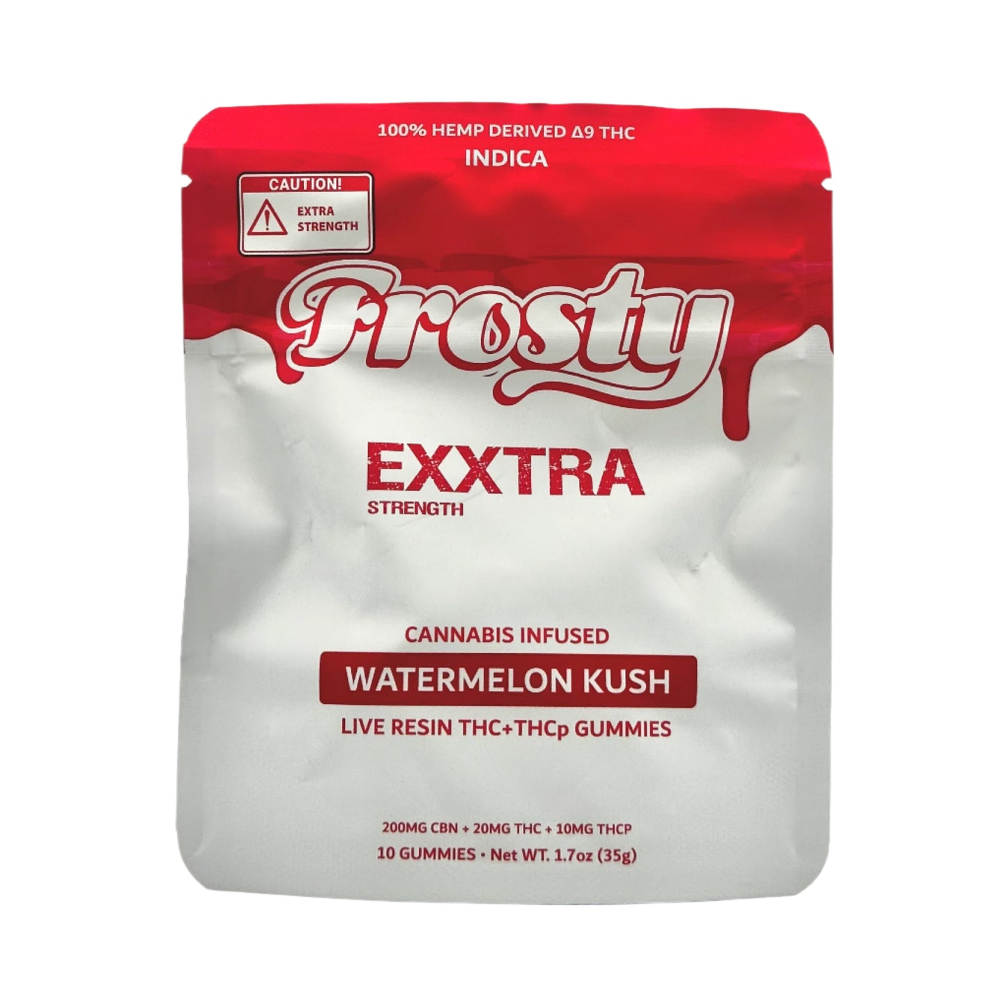 Frosty Exxtra Indica THC+THCp+CBN Gummies - Watermelon Kush