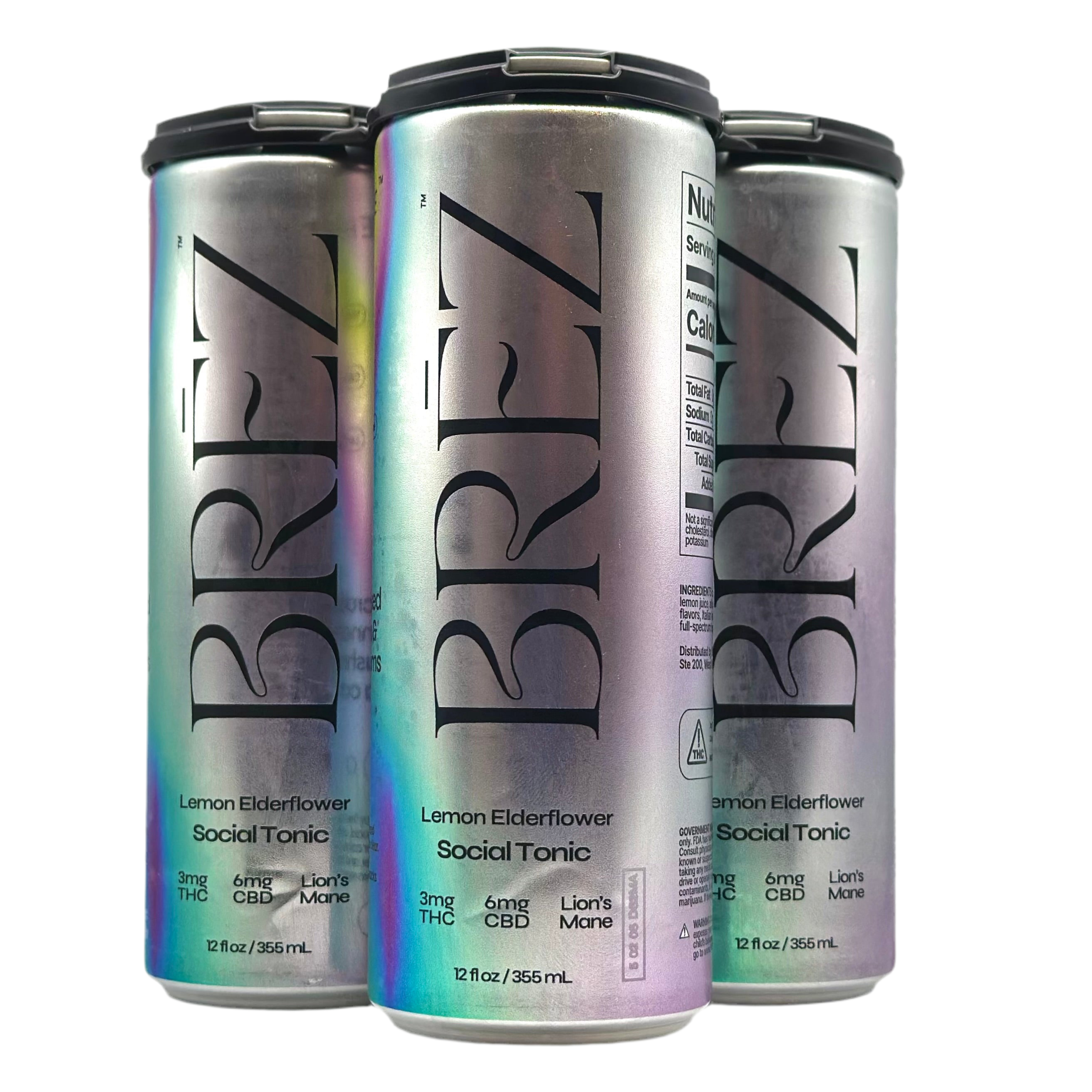 Brez OG 3mg THC Seltzer - Lemon Elderflower