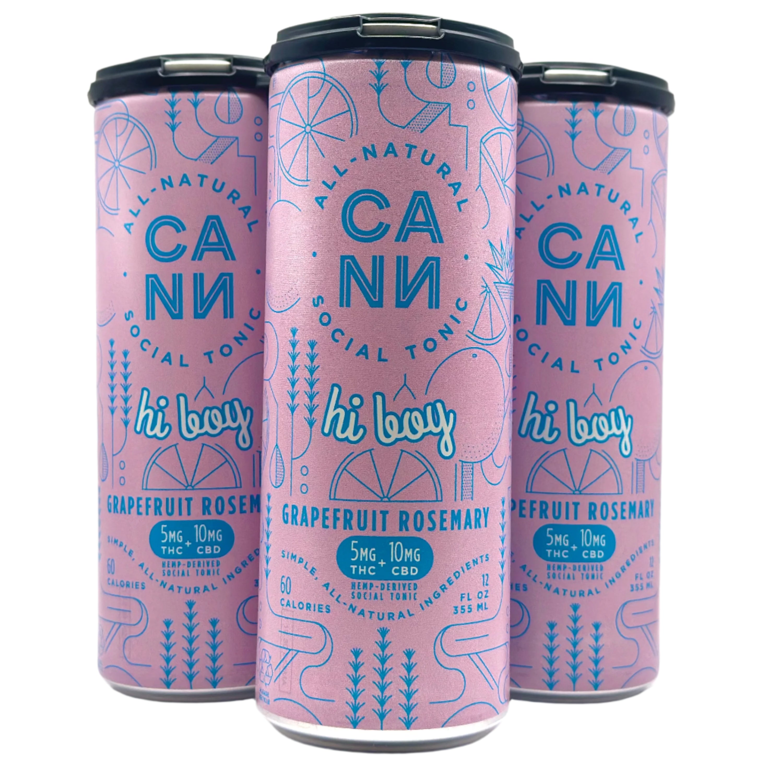 Cann Grapefruit Rosemary Hi Boy 5mg THC+10mg CBD