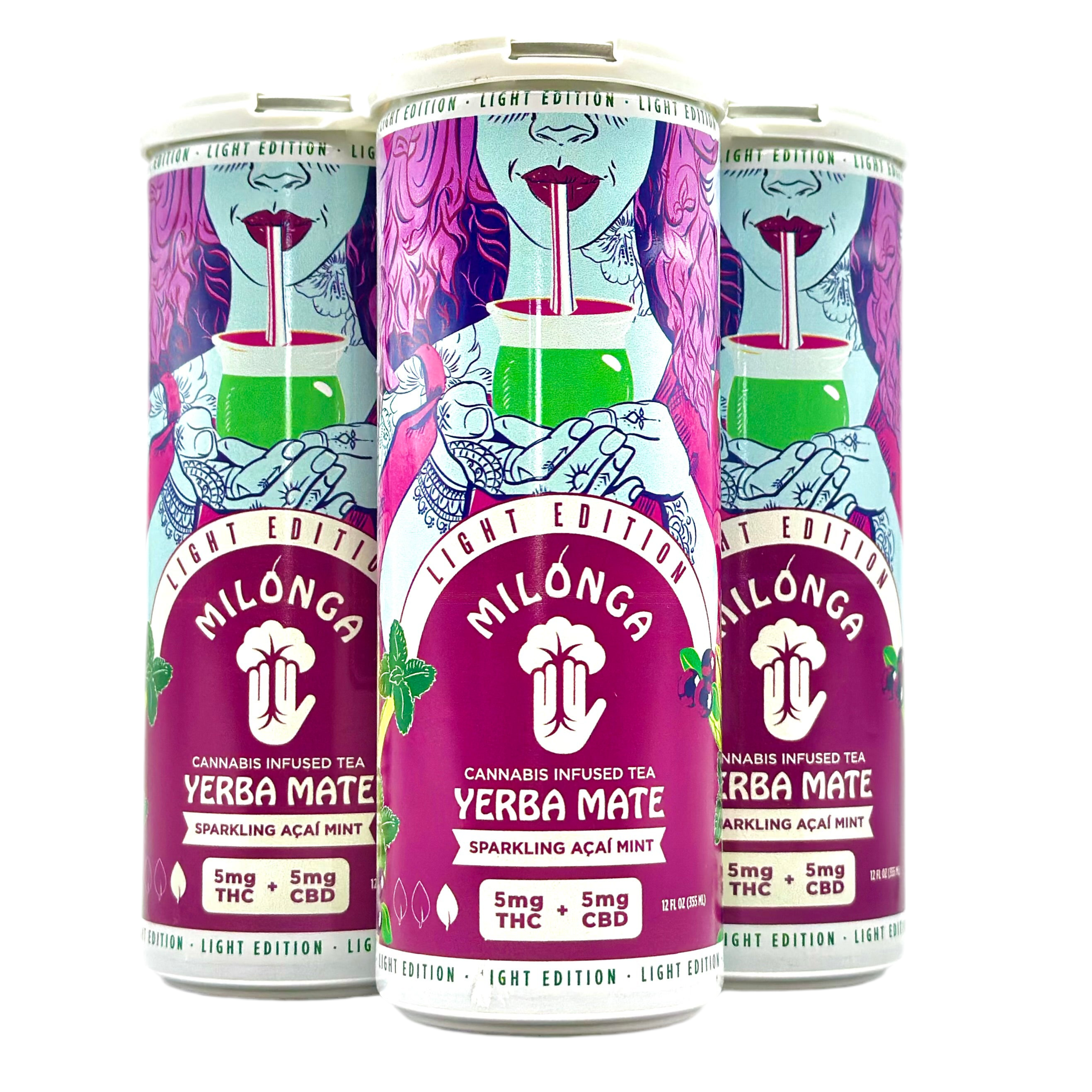 Milonga 5mg Light THC Seltzer - Acai Mint