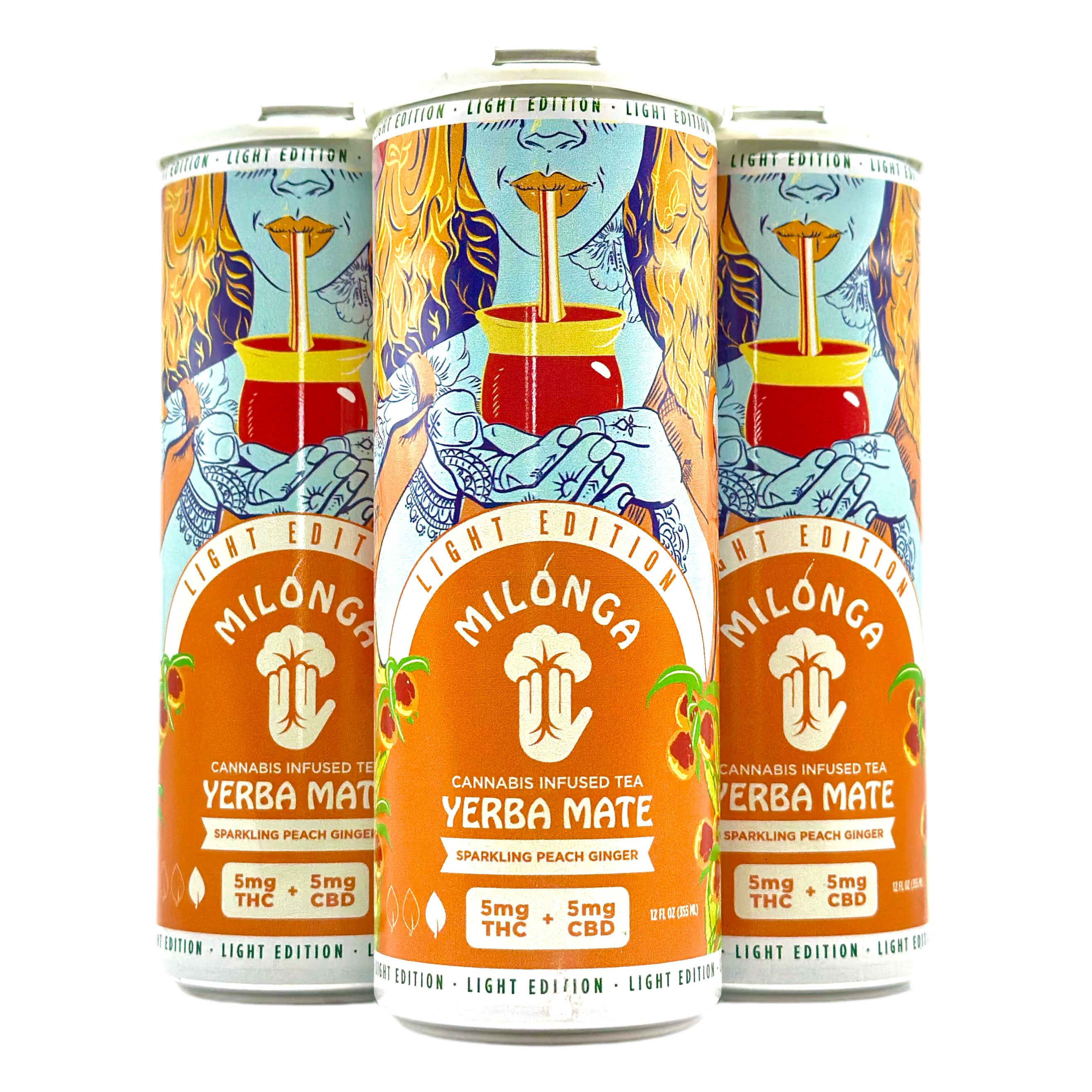 Milonga 5mg THC Seltzer - Peach Ginger