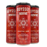 Odyssey Revive Mushroom Cognition+Mood Seltzer - Strawberry Passion Fruit