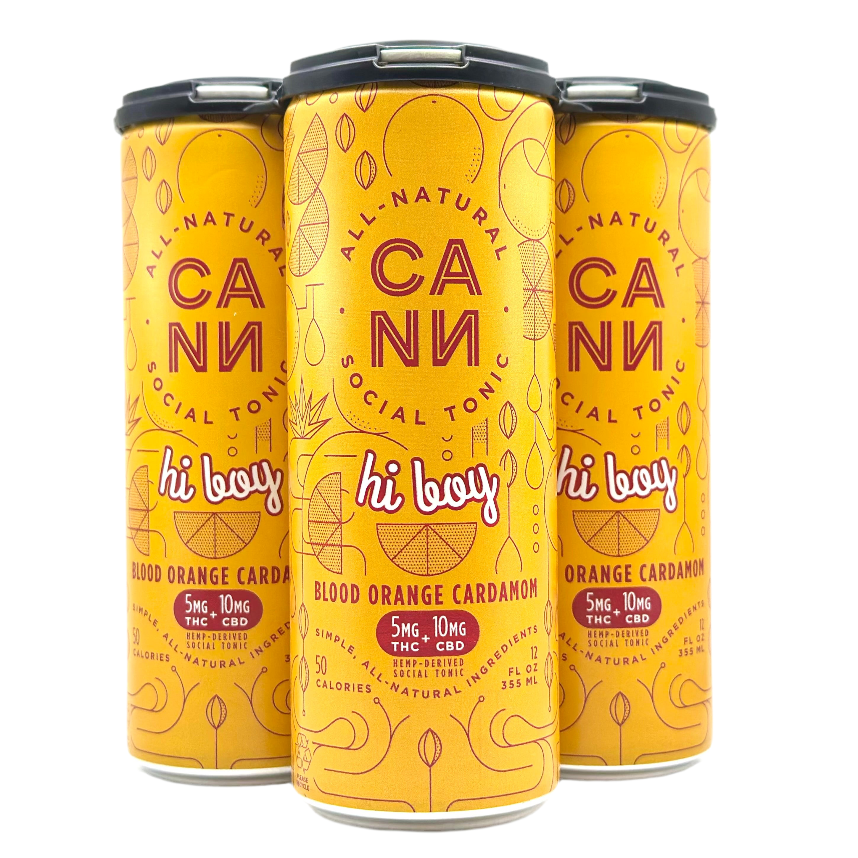 Cann Blood Orange Cardamom Hi Boy 5mg THC+10mg CBD