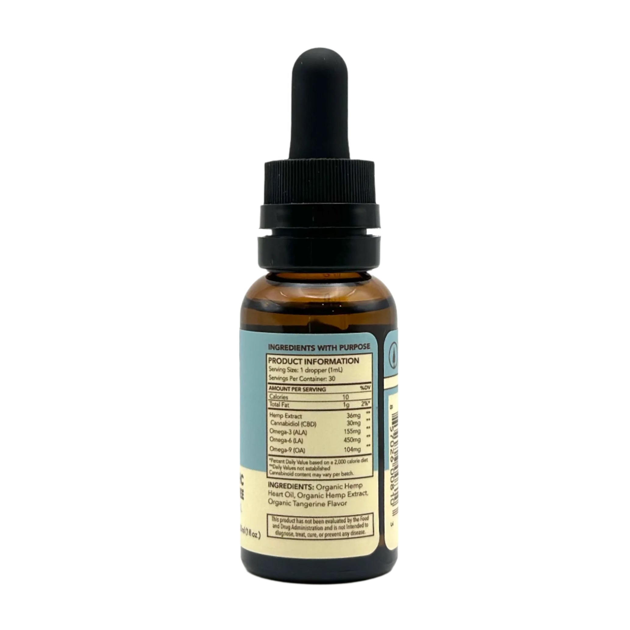 Broad Spectrum 900mg CBD+OMEGAS Oil - Tangerine
