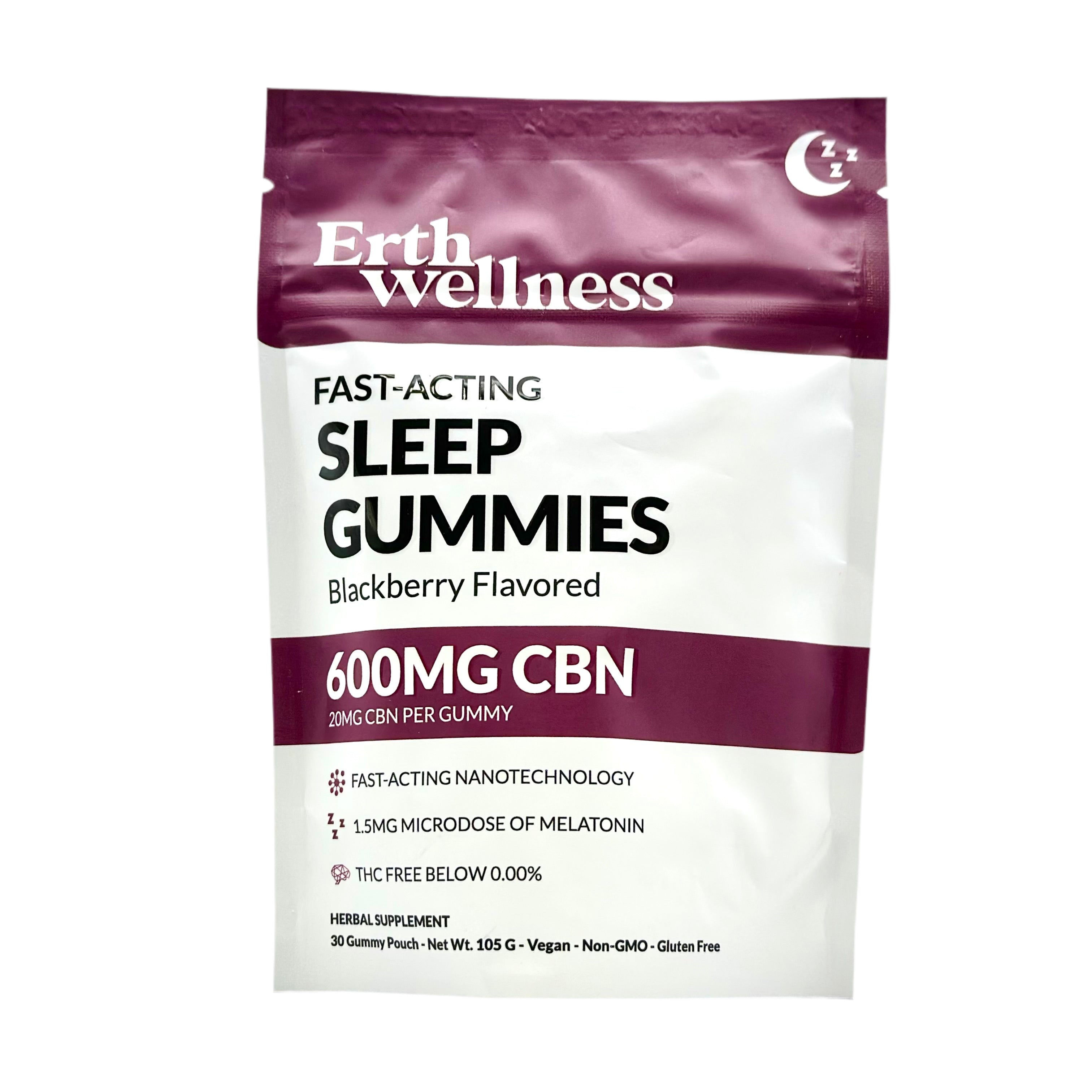 Erth Wellness 20mg CBN Indica Sleep Gummies