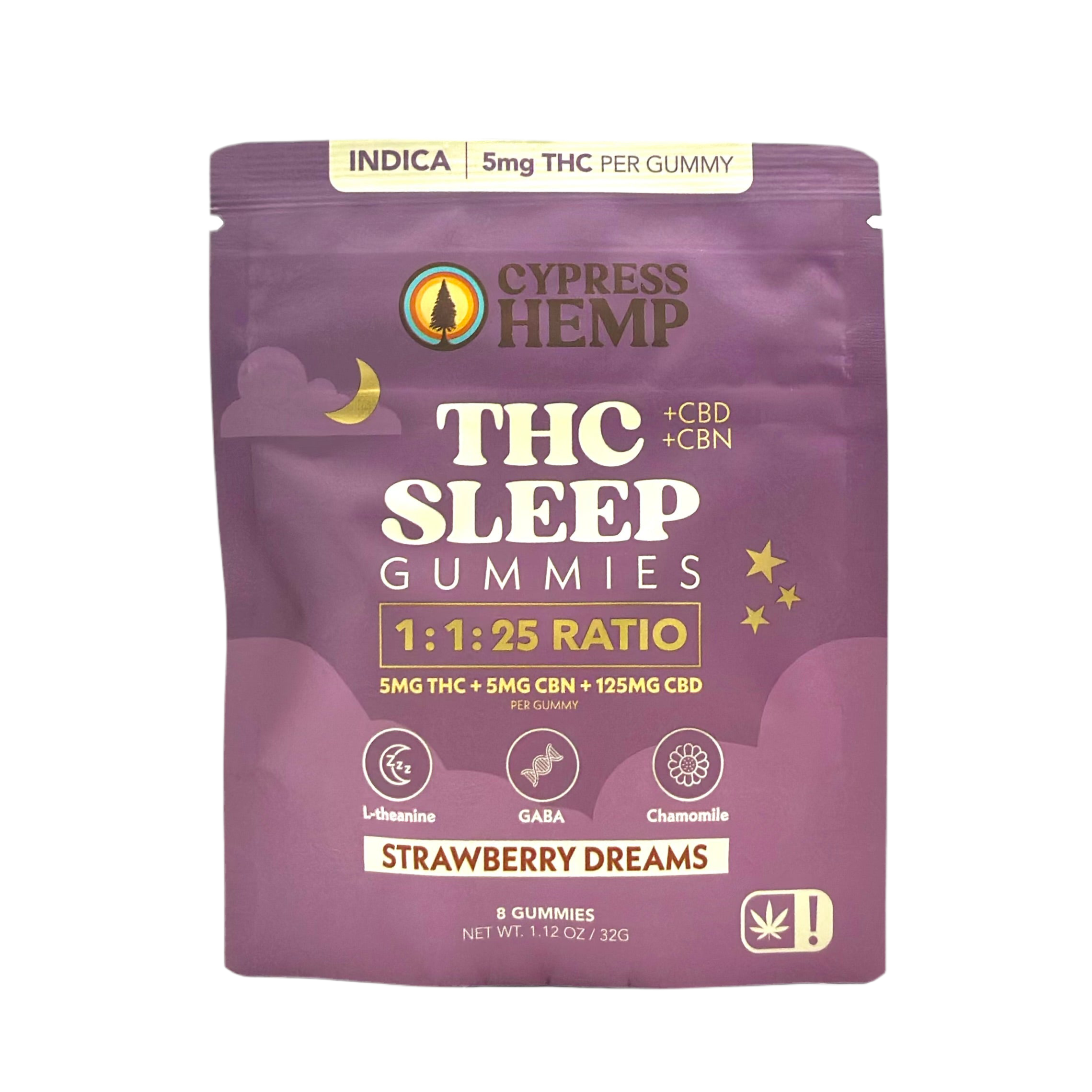 Cypress Hemp Sleep 5mg THC 1:1:25