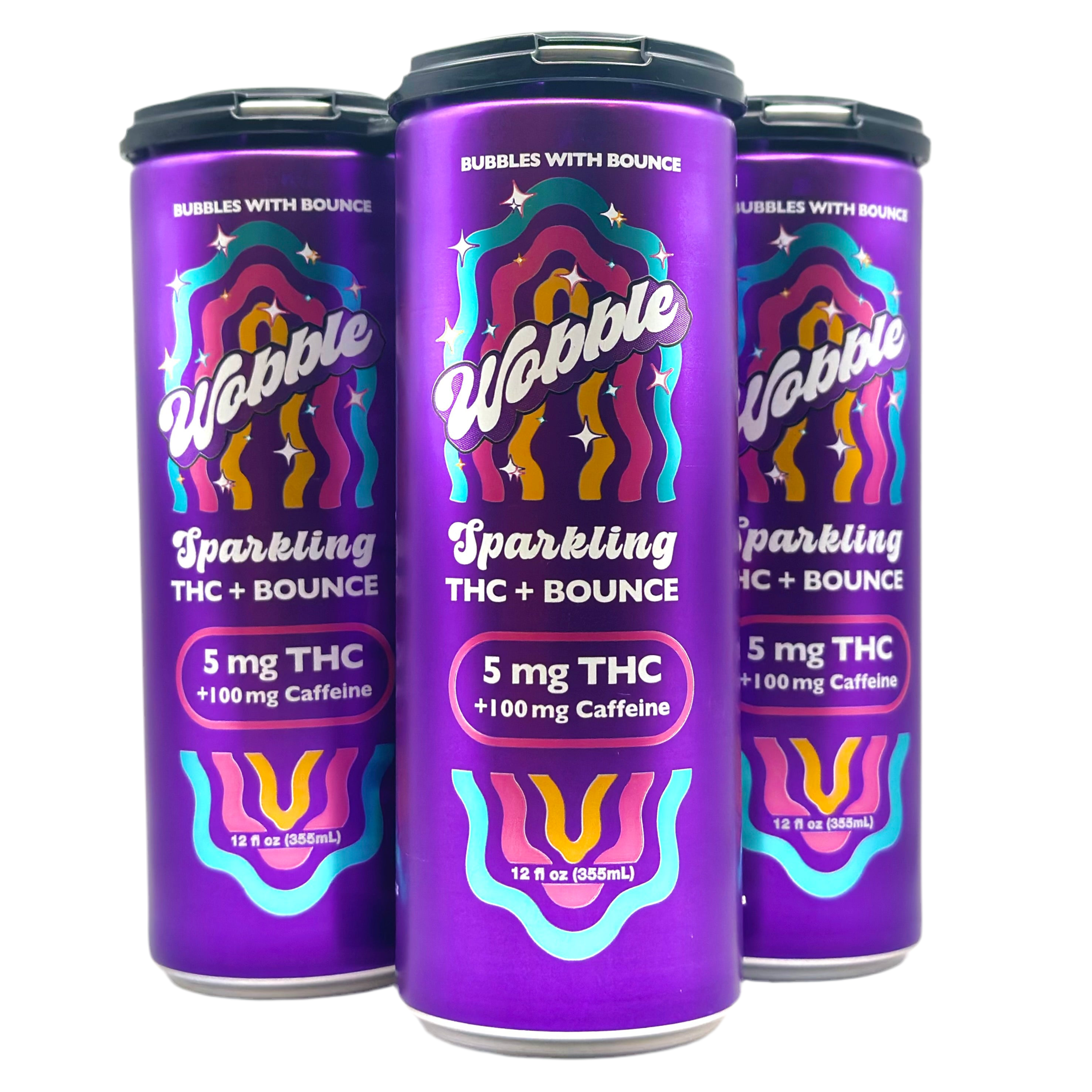 Crescent 9 Wobble Sparkling 5mg THC + 100 mg Caffeine
