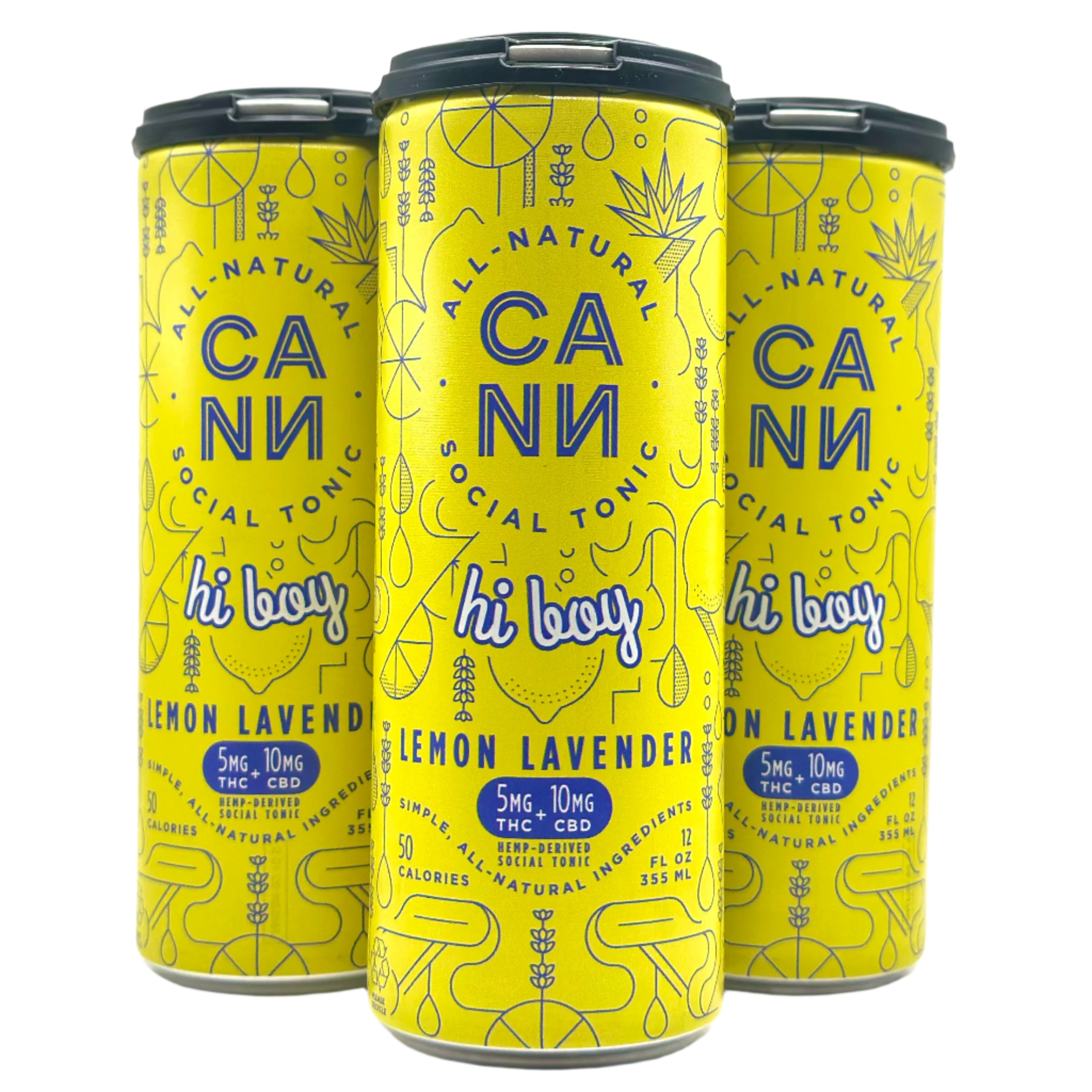 Cann Lemon Lavender Hi Boy 5mg THC+10mg CBD