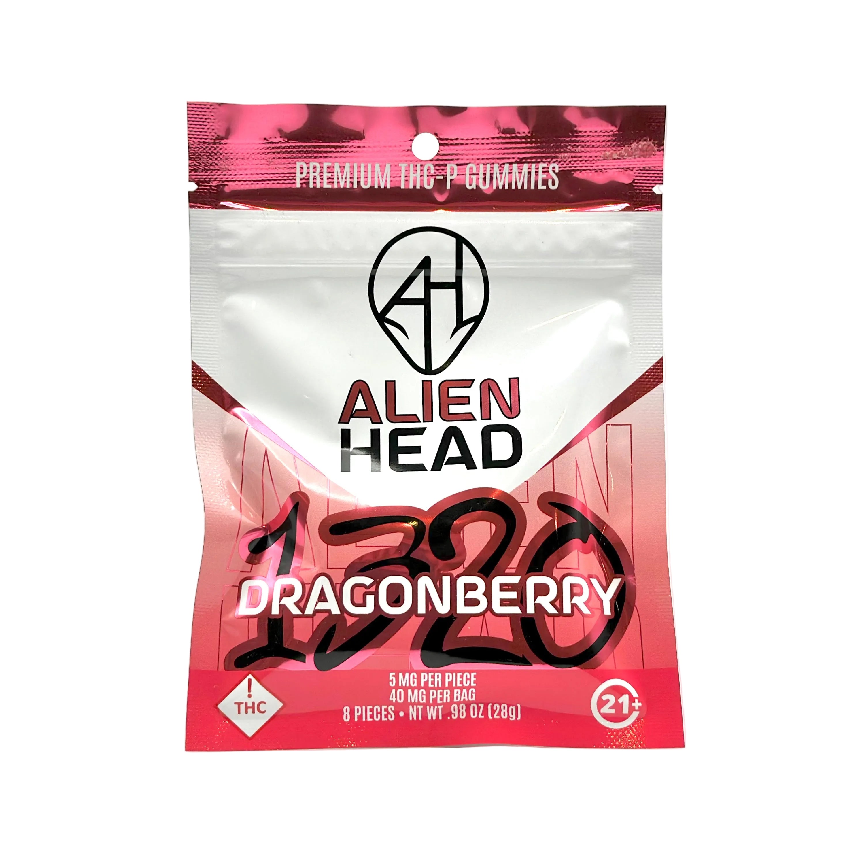 Alien Head 5mg THCp Gummies - Dragonberry