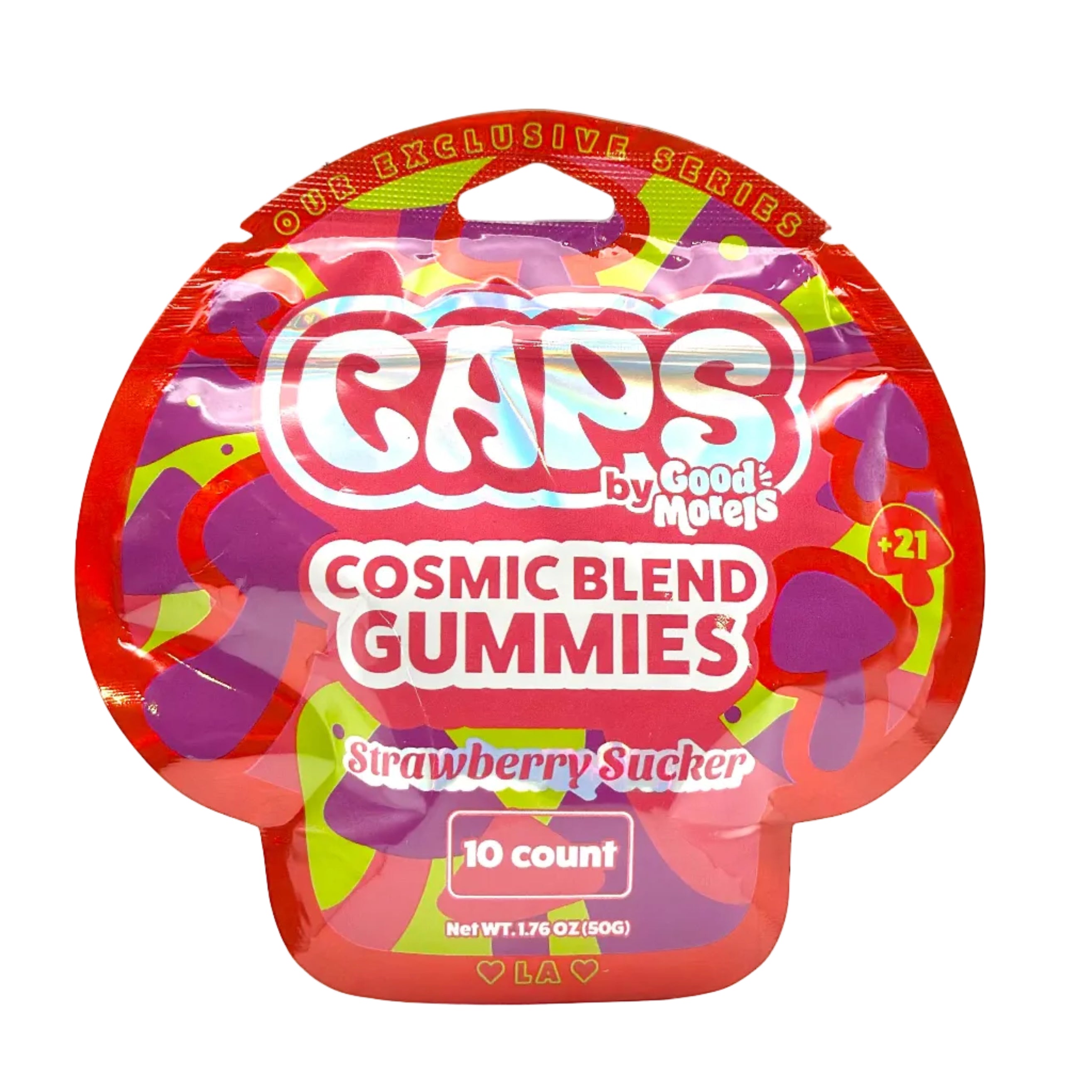 Caps Mushroom Gummies - Strawberry
