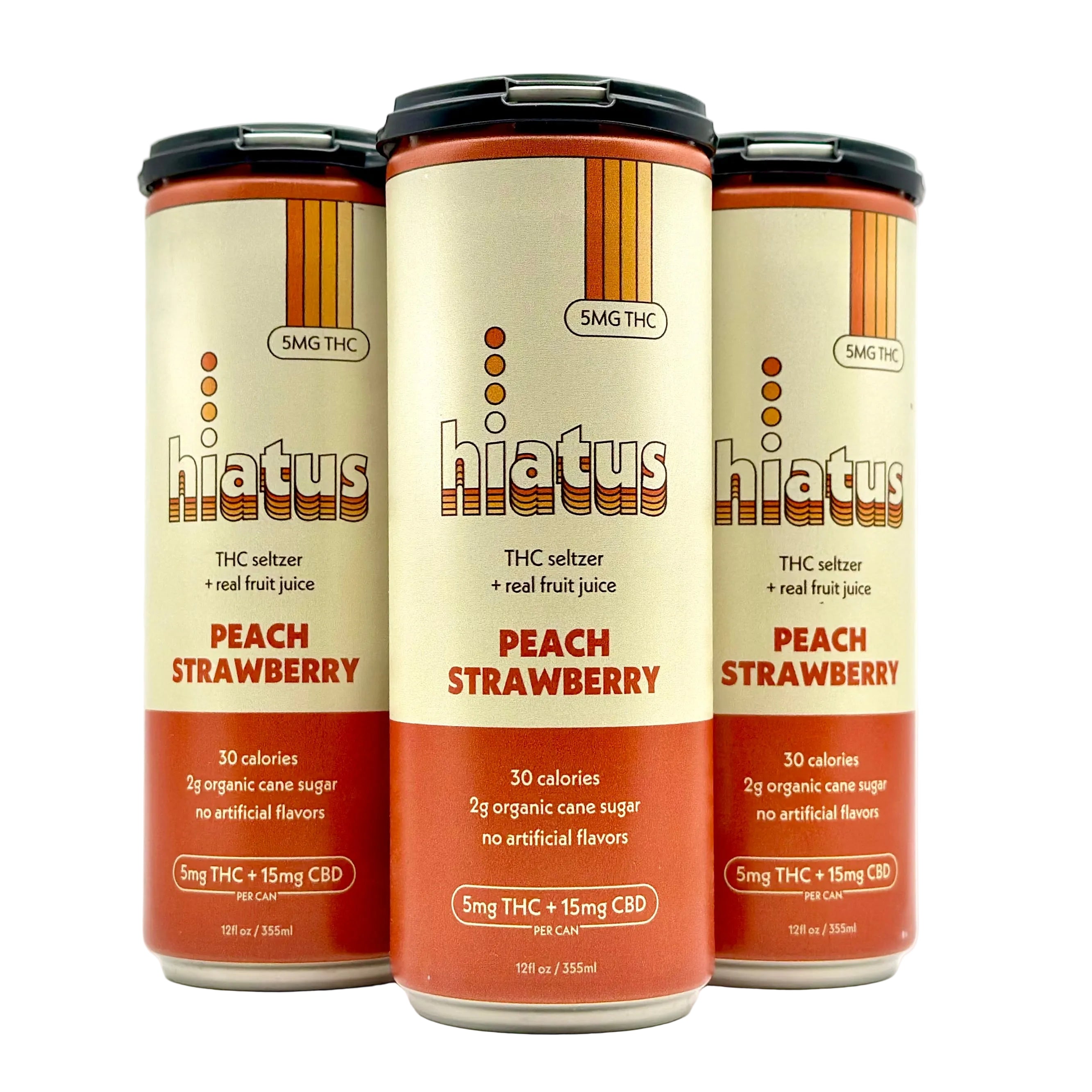 Hiatus THC 5mg THC+15mg CBD - Peach Strawberry