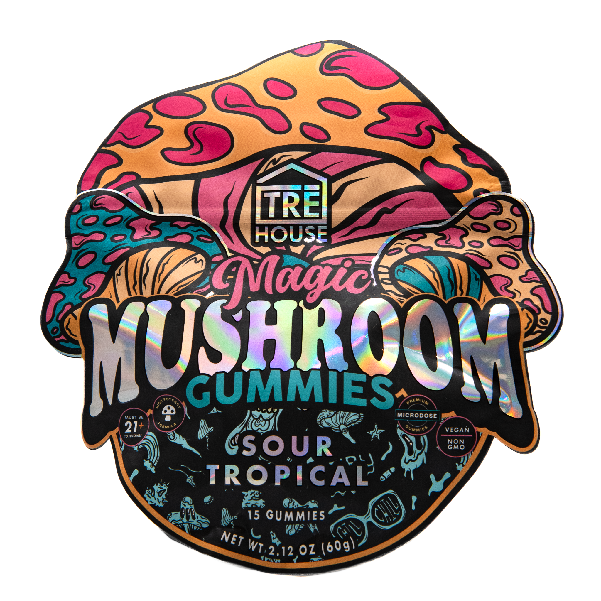 Tre House Magic Mushroom Gummies - Sour Tropical