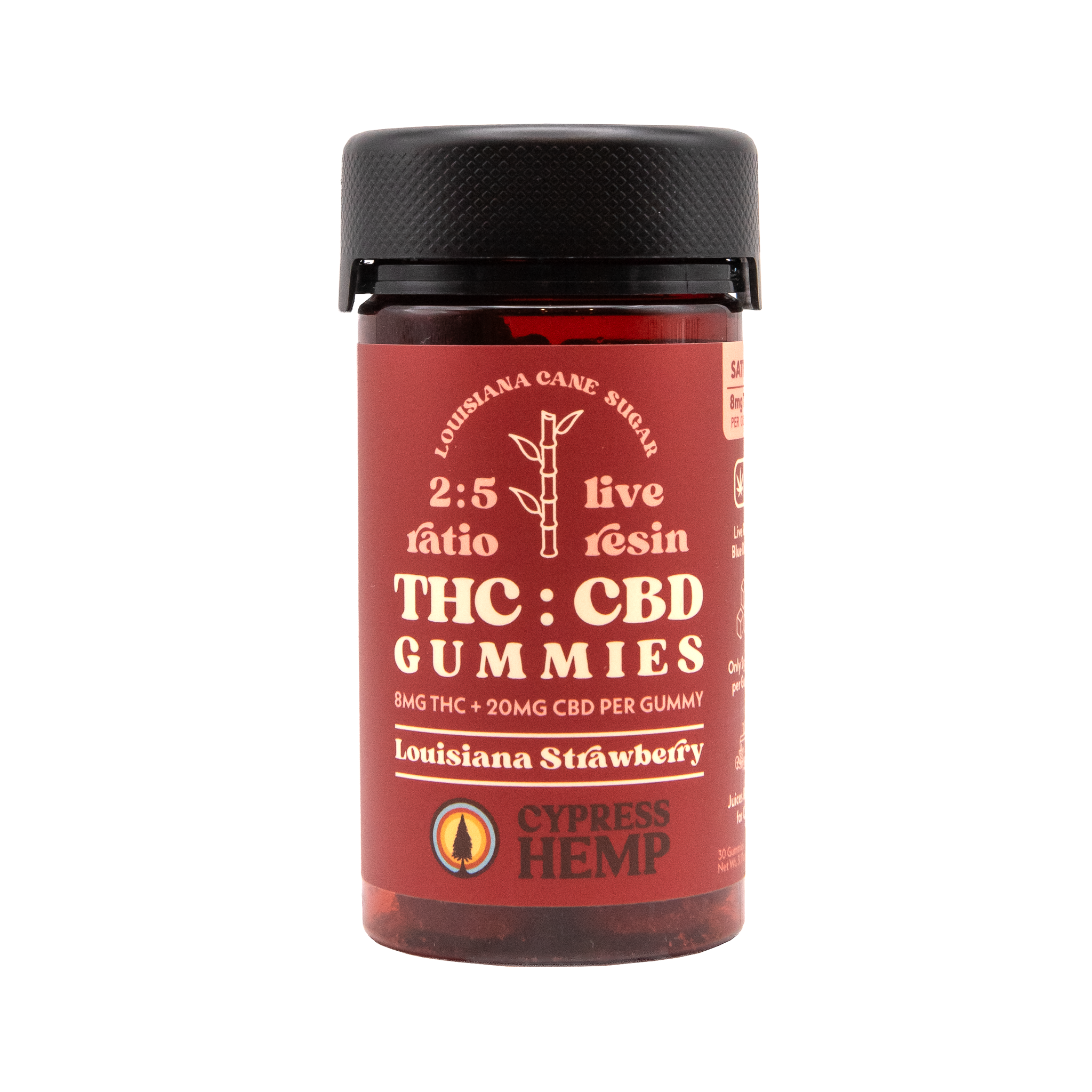 2:5 8mg THC Sativa - Louisiana Strawberry