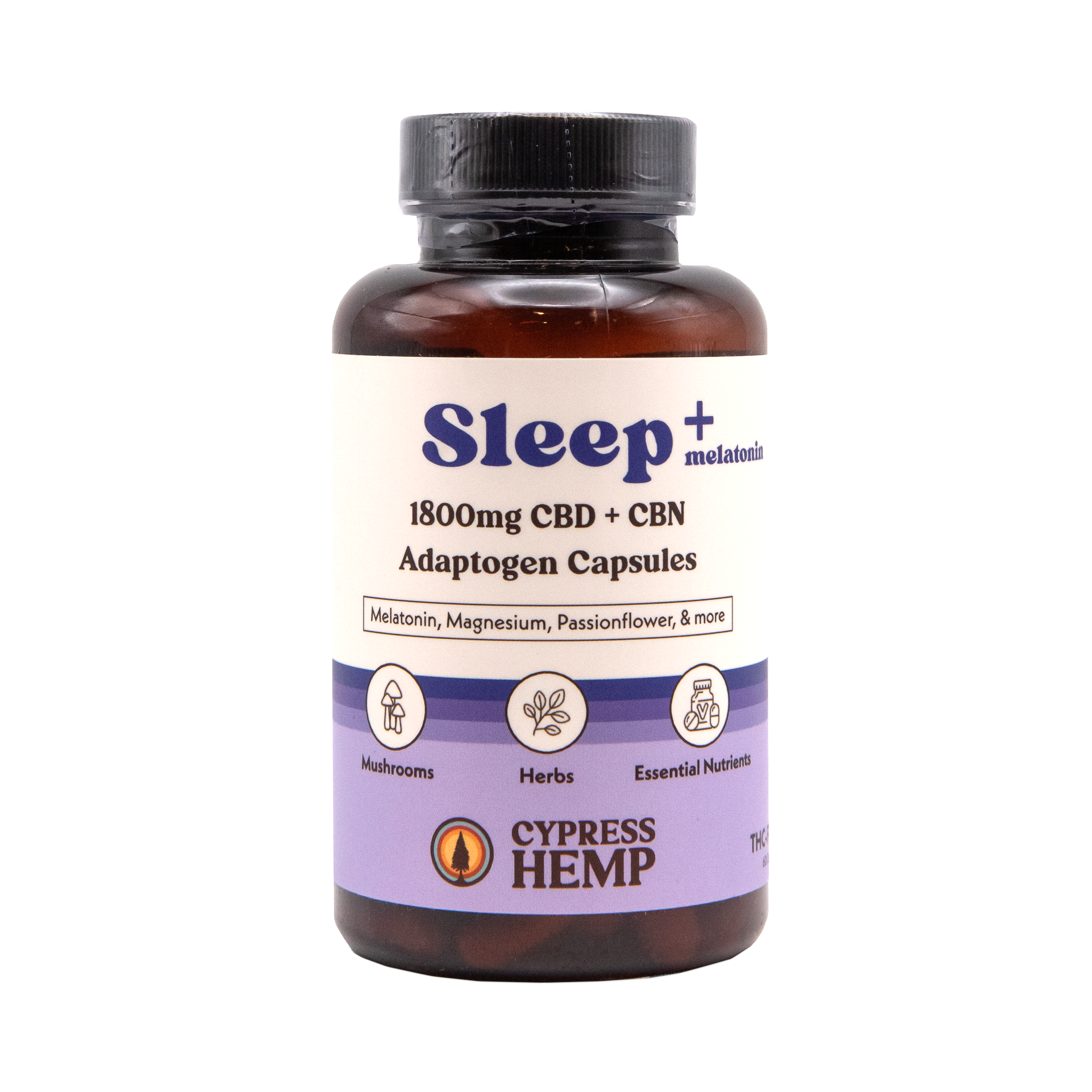 Sleep+ Adaptogen 1800mg CBD+CBN Capsules