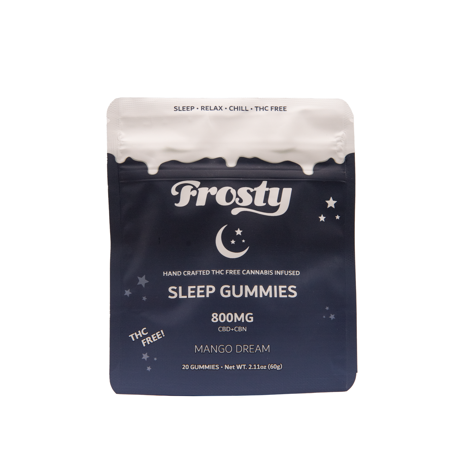 Frosty Sleepy CBN+CBD Gummies 800mg - Mango Dream