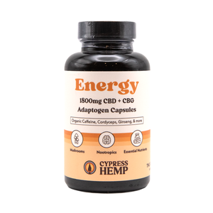 Energy Adaptogen 1800mg CBD+CBG Capsules