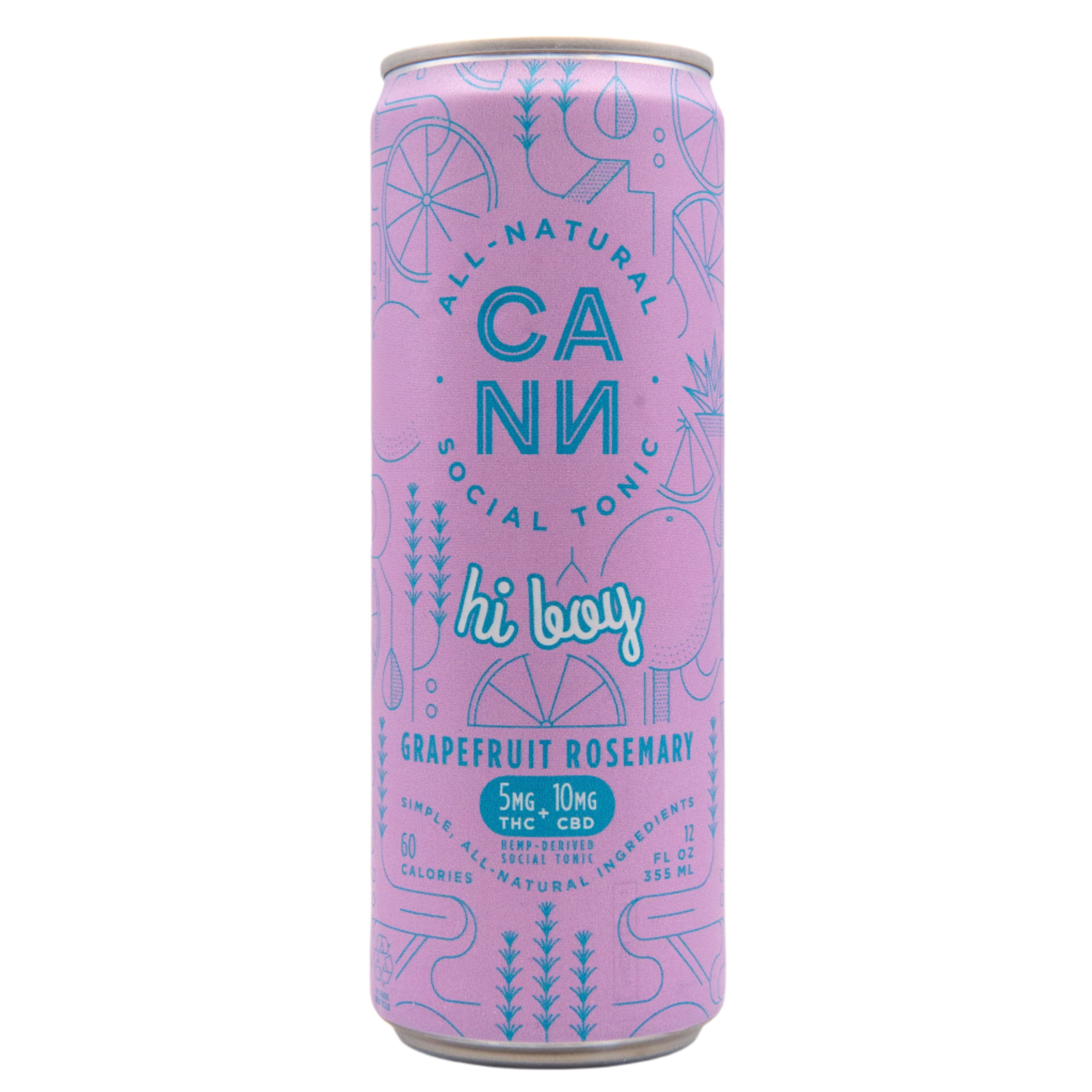 Cann Grapefruit Rosemary Hi Boy 5mg THC+10mg CBD