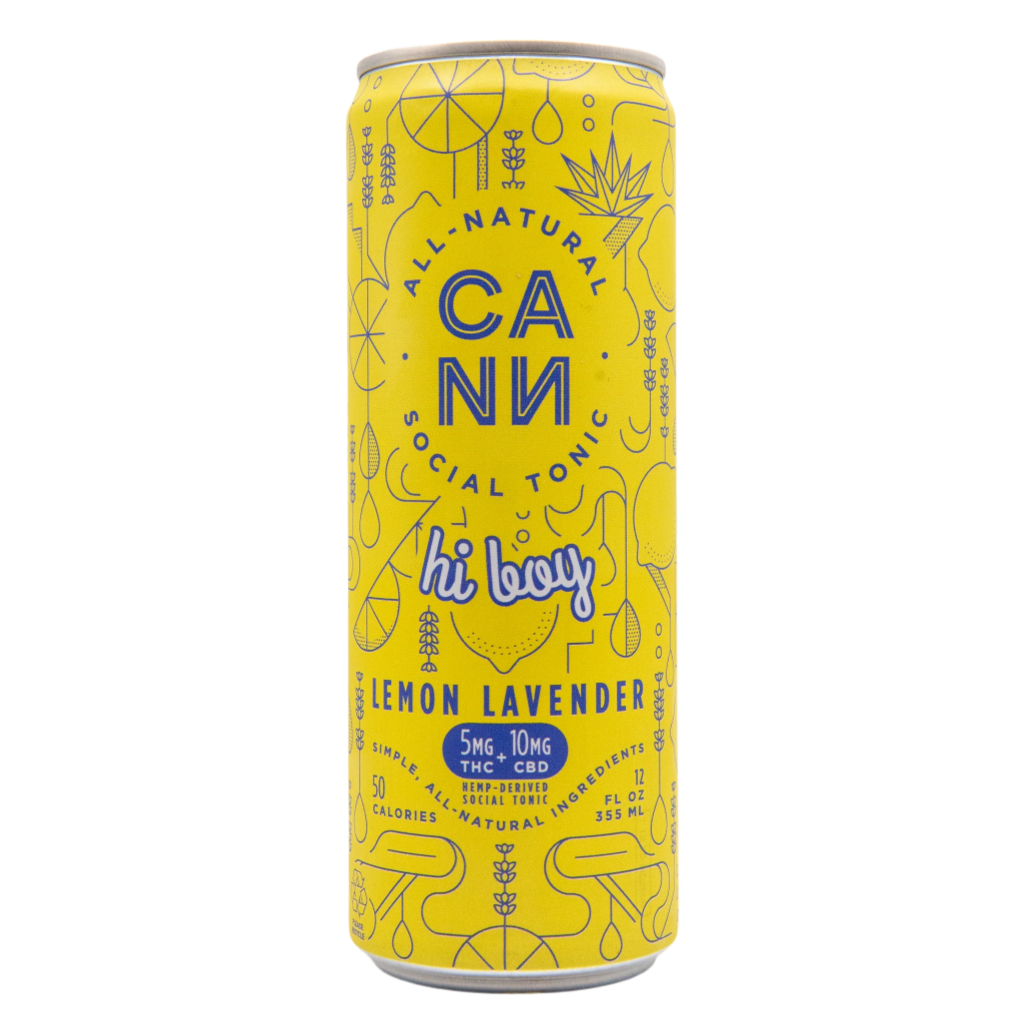 Cann Lemon Lavender Hi Boy 5mg THC+10mg CBD