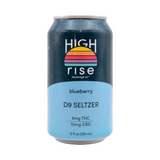 High Rise Blueberry Seltzer 5mg THC 10mg CBD