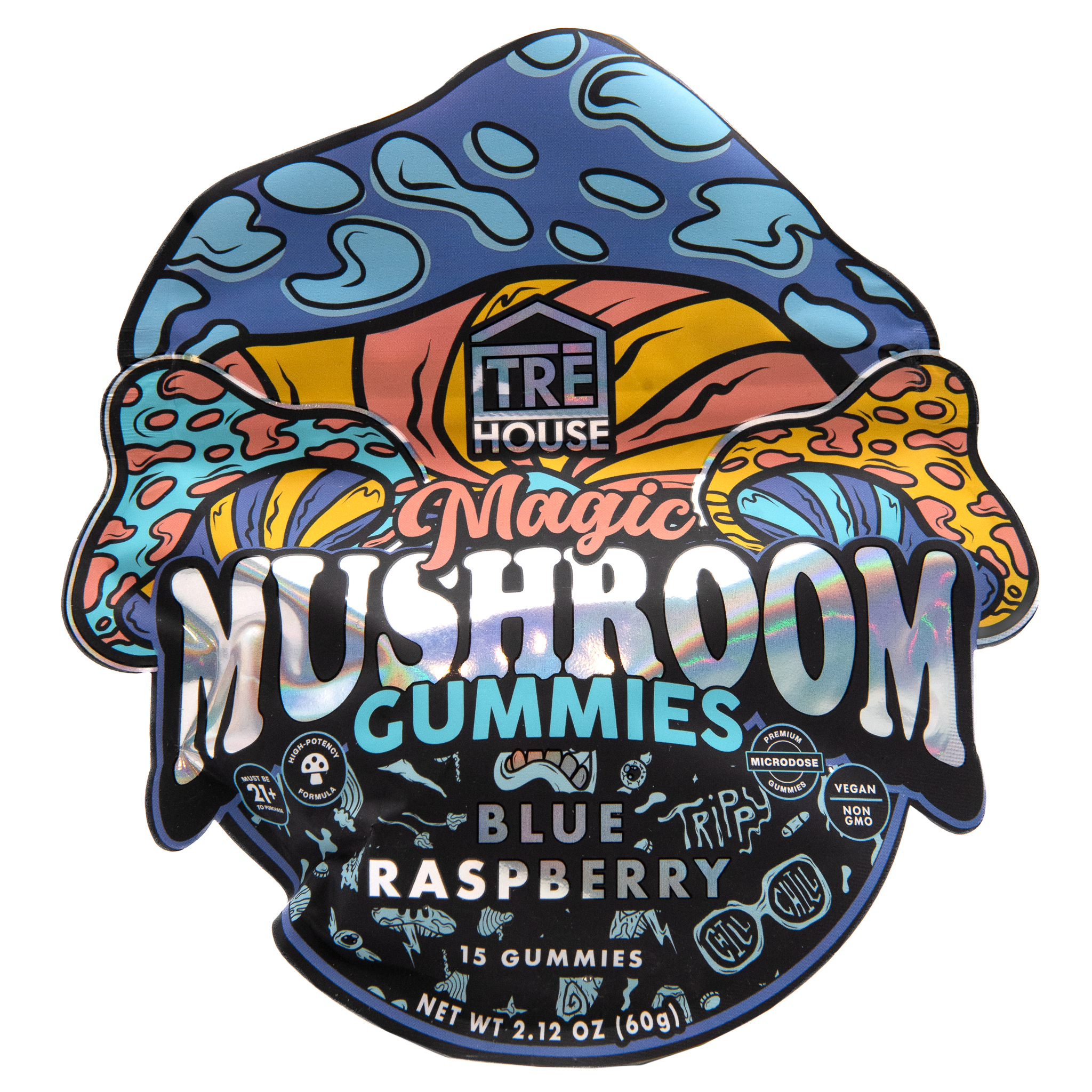 Tre House Magic Mushroom Gummies - Blue Raspberry