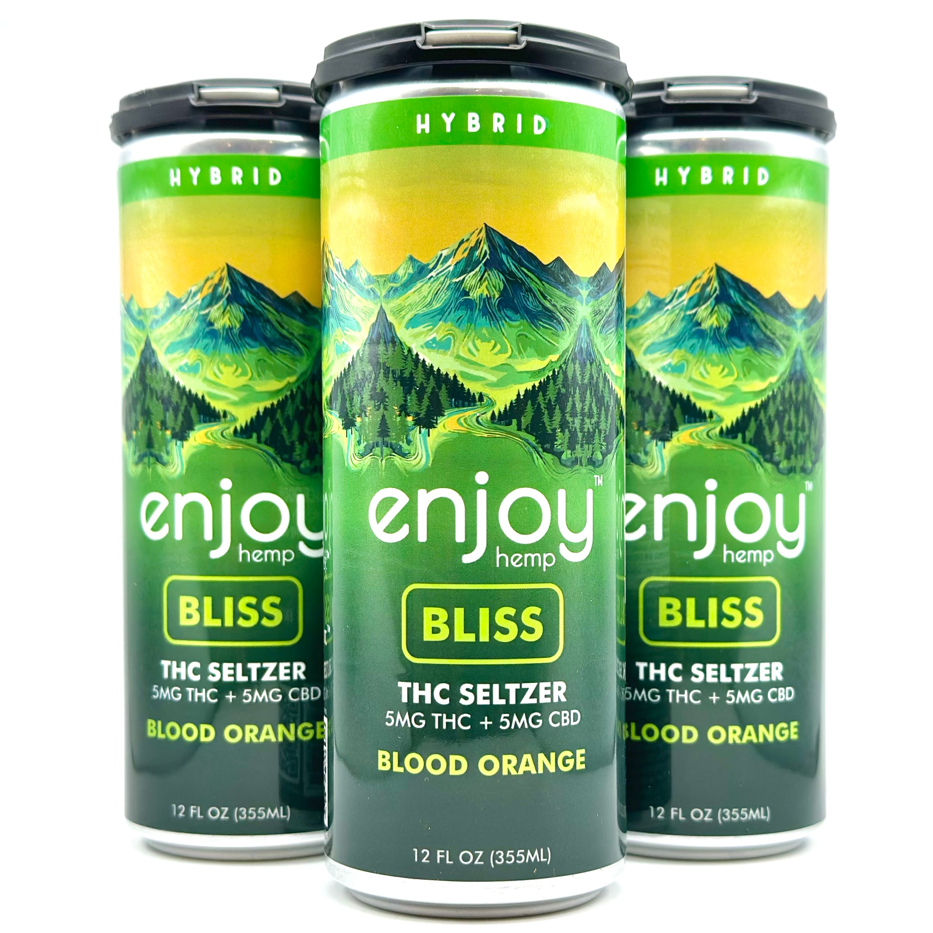 Enjoy Bliss 5mg THC+5mg CBD Hybrid - Blood Orange