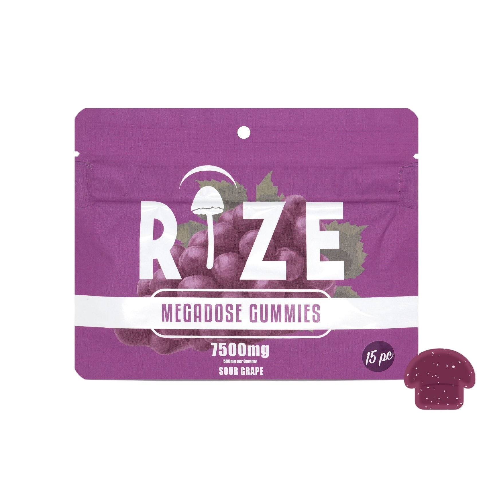 Rize Magic Mushroom Gummies - Sour Grape
