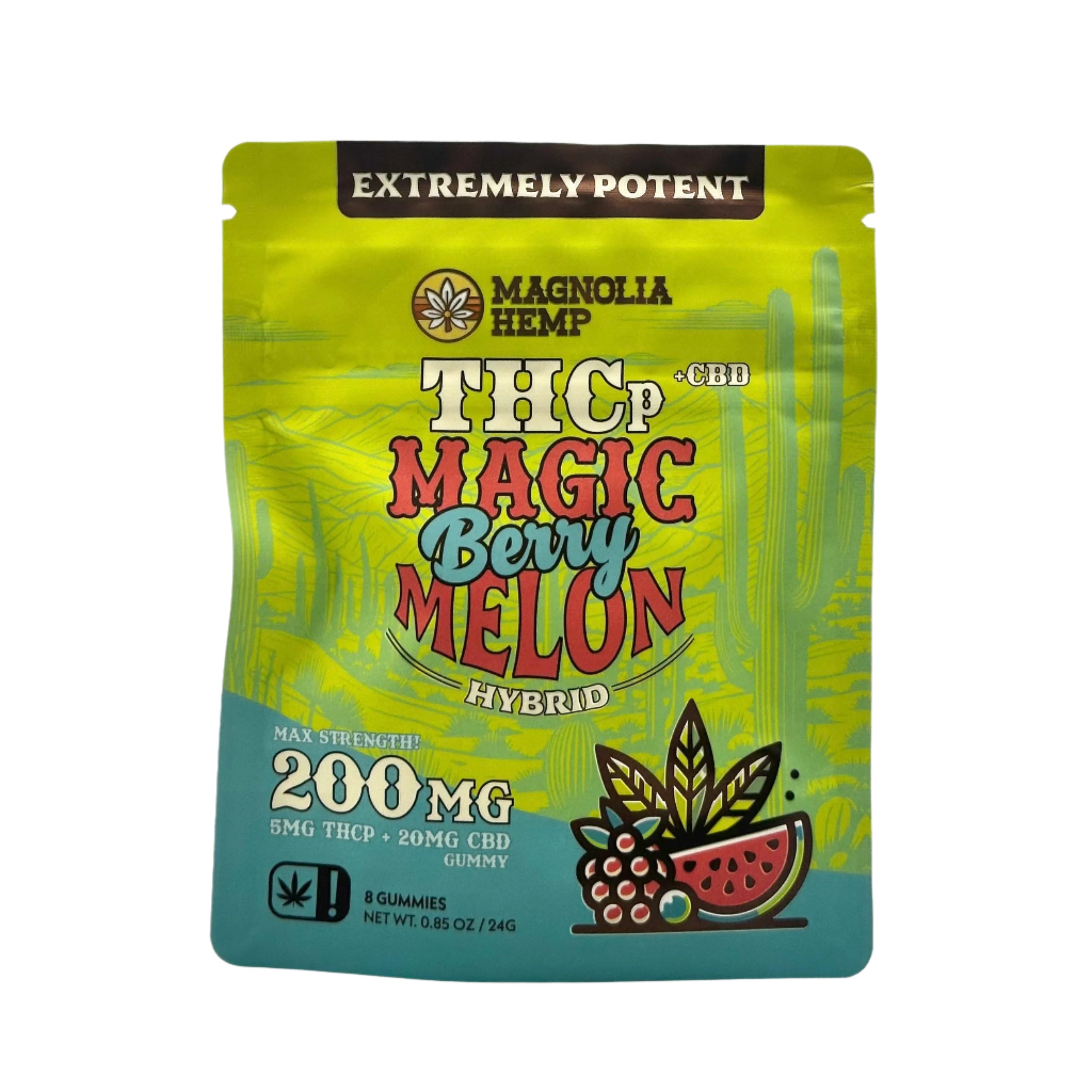 5mg THCp 20mg CBD Live Resin Gummies - Magic Berry Melon
