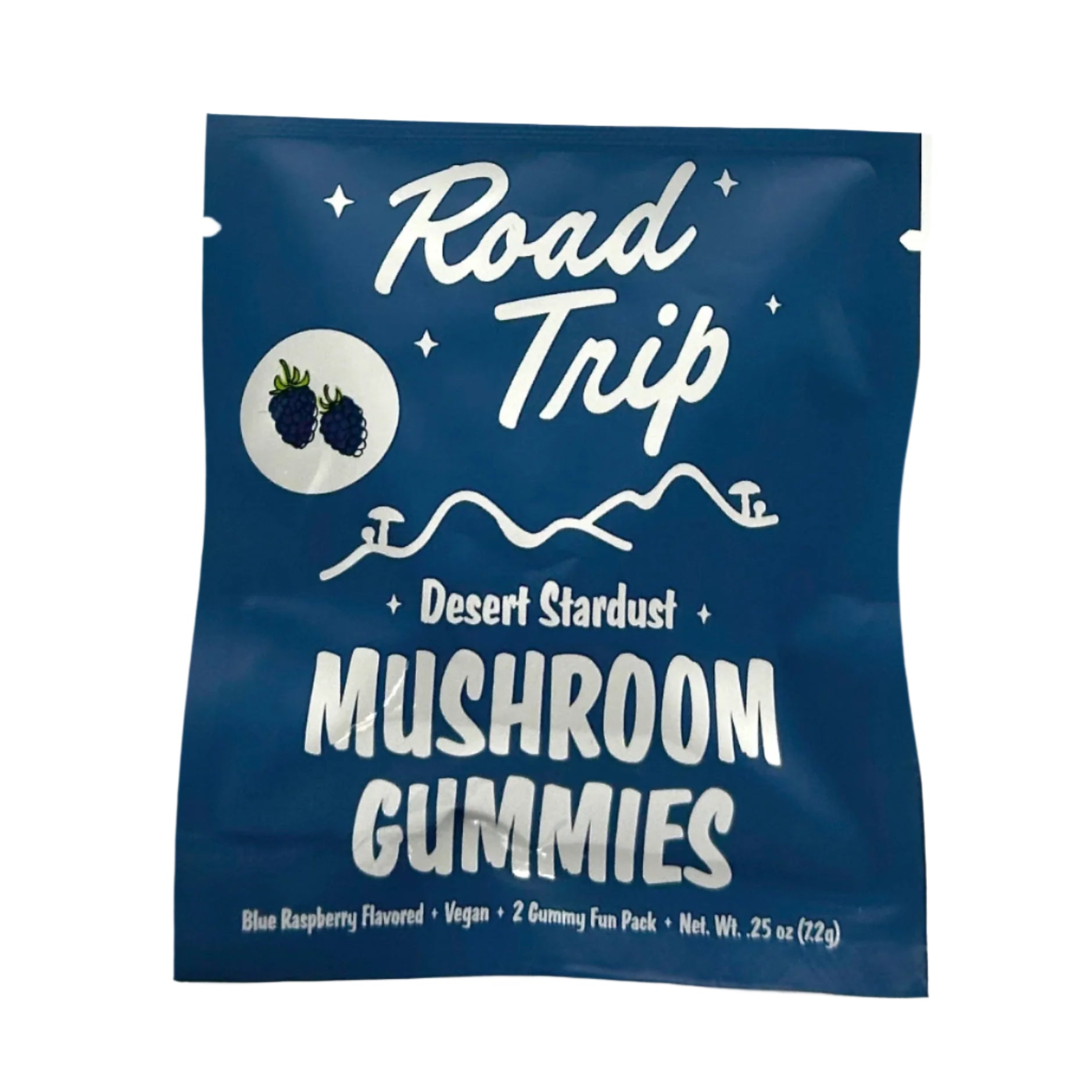 Road Trip Desert Stardust Magic Mushroom Gummies 2pc pouch - Blue Raspberry