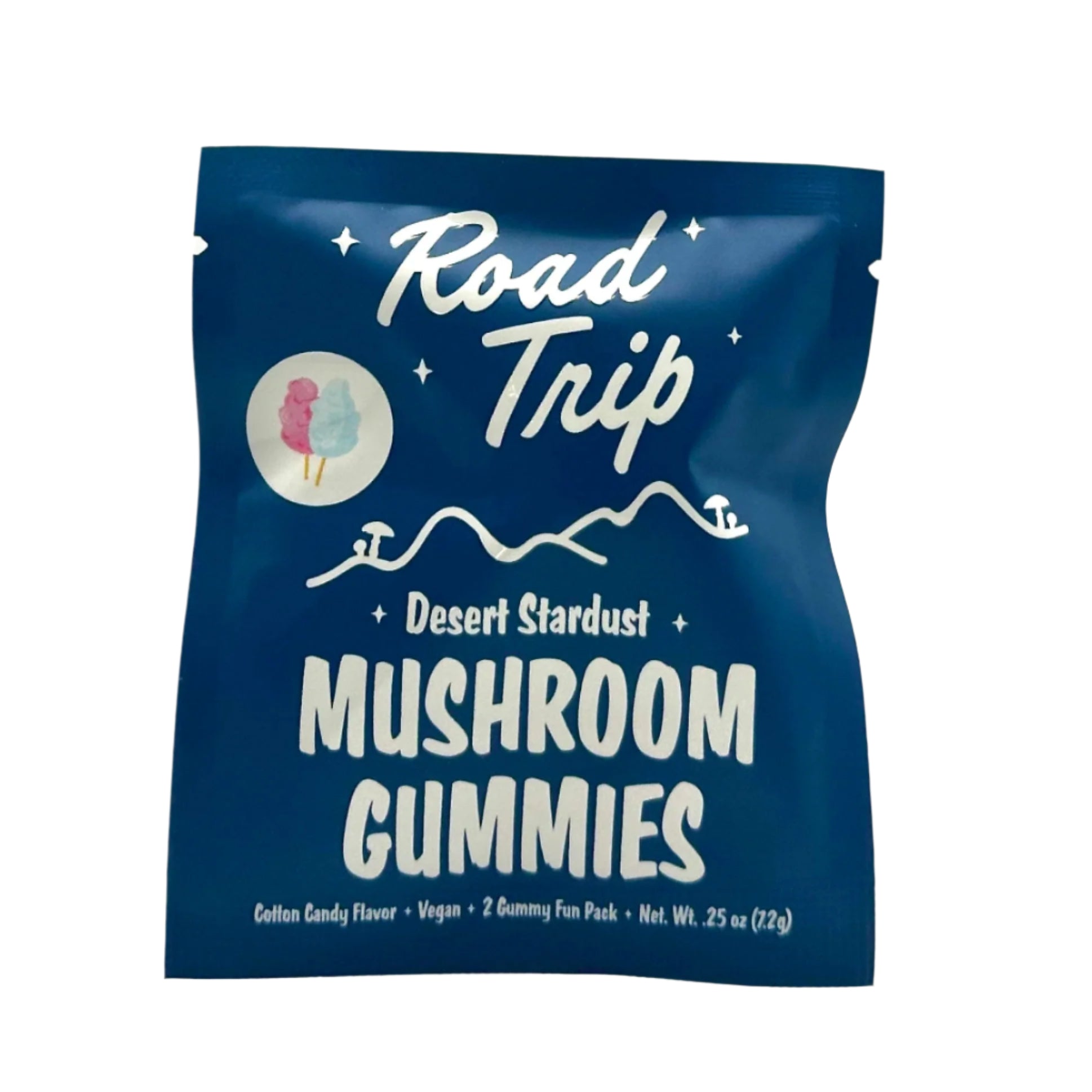 Road Trip Desert Stardust Magic Mushroom Gummies 2pc pouch - Cotton Candy