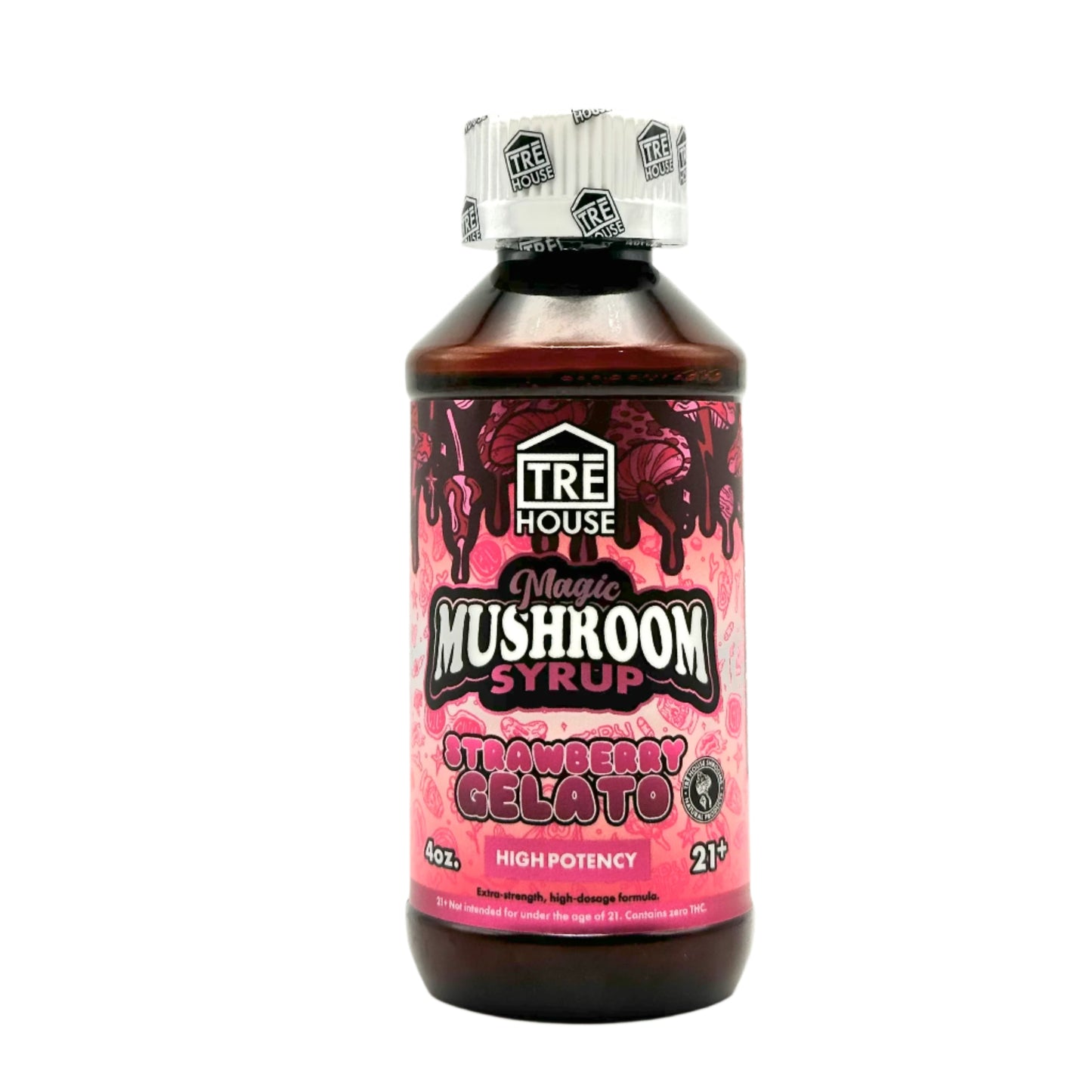 Tre House Magic Mushroom Syrup Strawberry Gelato