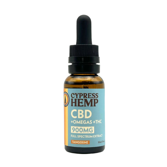 Full Spectrum 900mg CBD+OMEGAS Oil - Tangerine