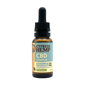 Broad Spectrum 900mg CBD+OMEGAS Oil - Peppermint
