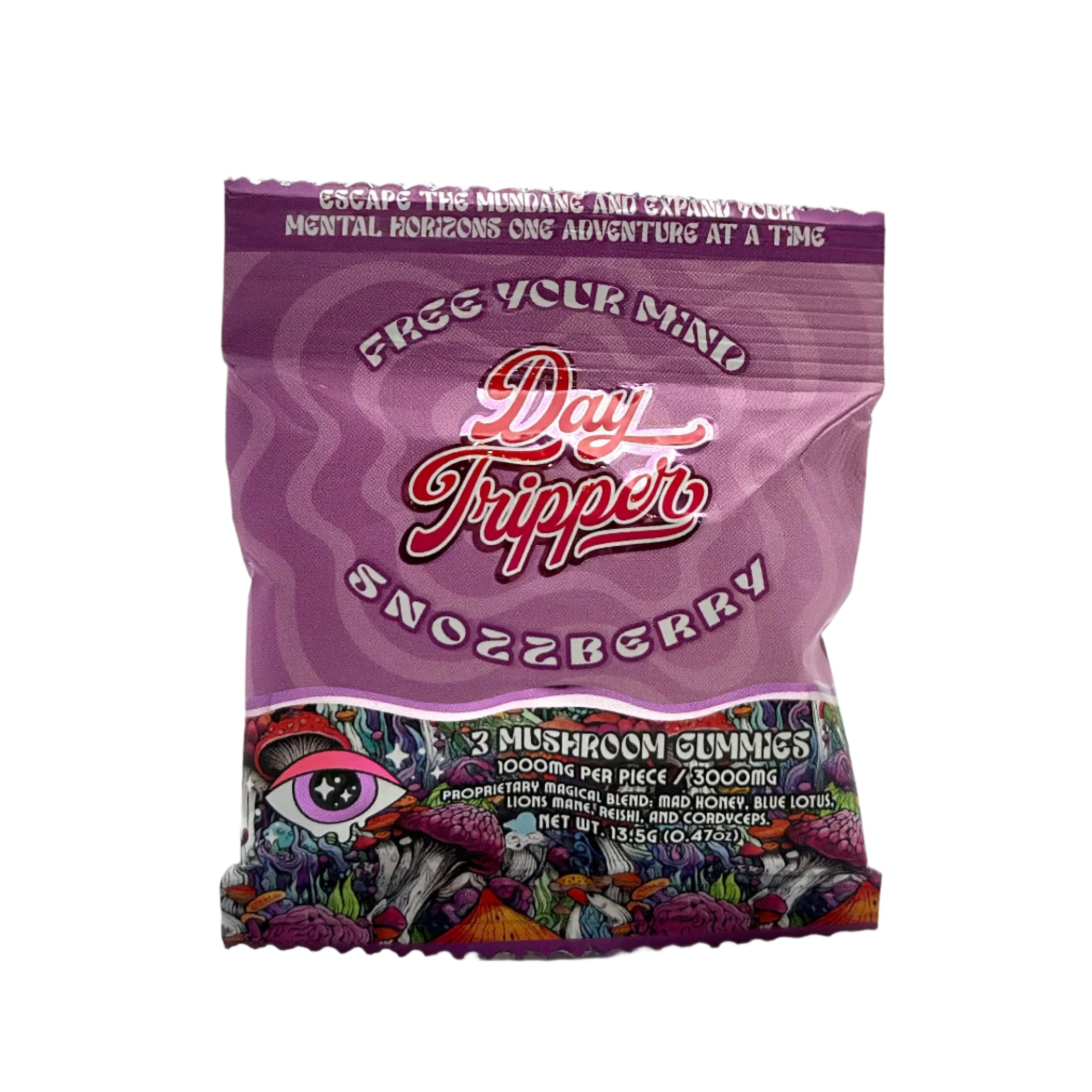 Day Tripper 3pk Magic Mushroom Gummies - Snozzberry