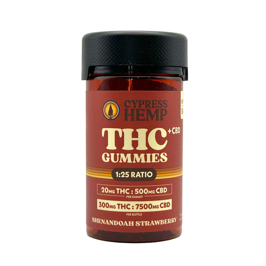 1:25 Ratio 20mg THC:500mg CBD Sativa - Shenandoah Strawberry
