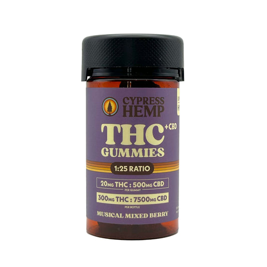 1:25 Ratio 20mg THC:500mg CBD Hybrid - Musical Mixed Berry