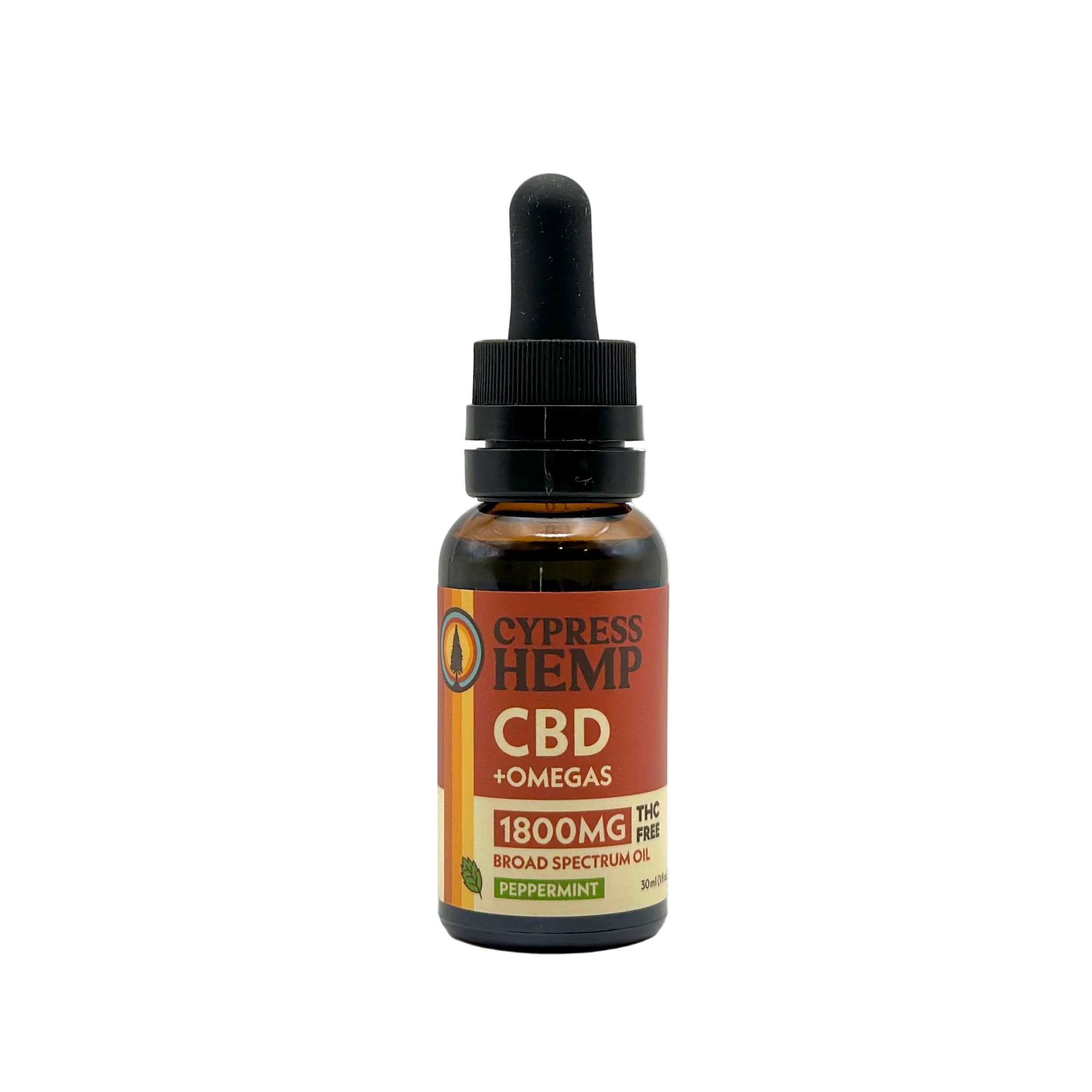 Broad Spectrum 1800mg CBD+OMEGAS Oil - Peppermint