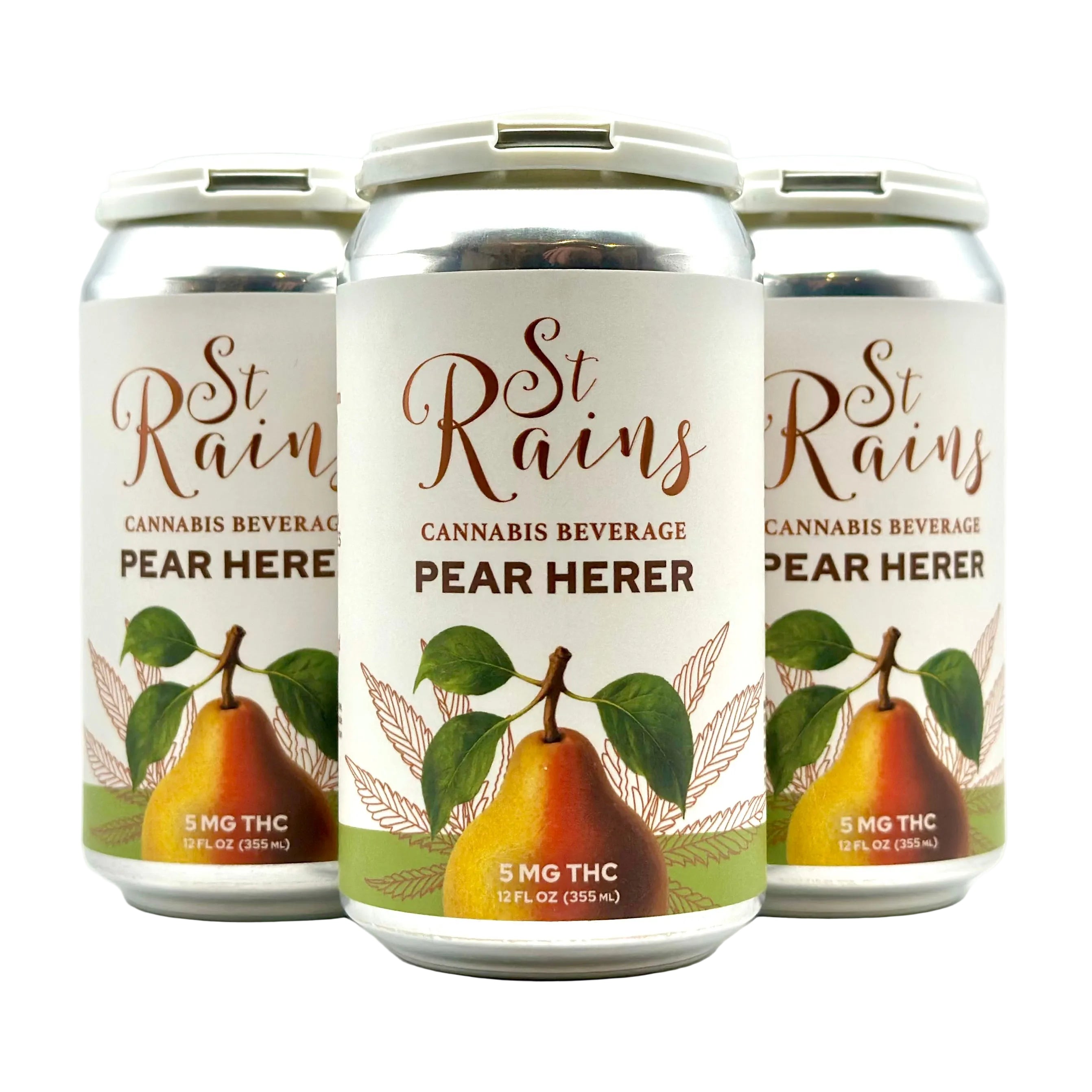 St. Rains 5mg THC Sparkling Seltzer - Pear Herer
