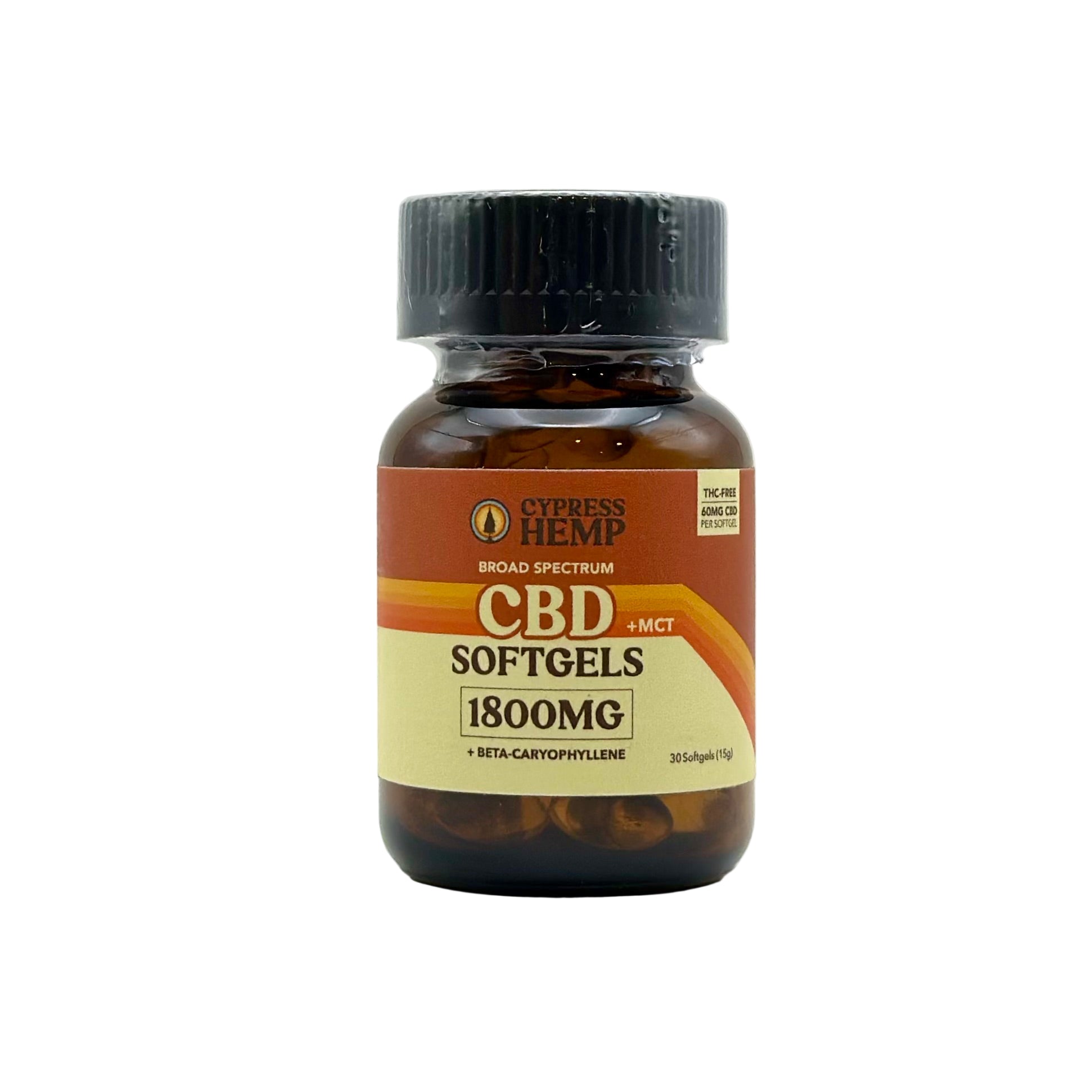 Broad Spectrum 1800mg CBD+MCT Softgels